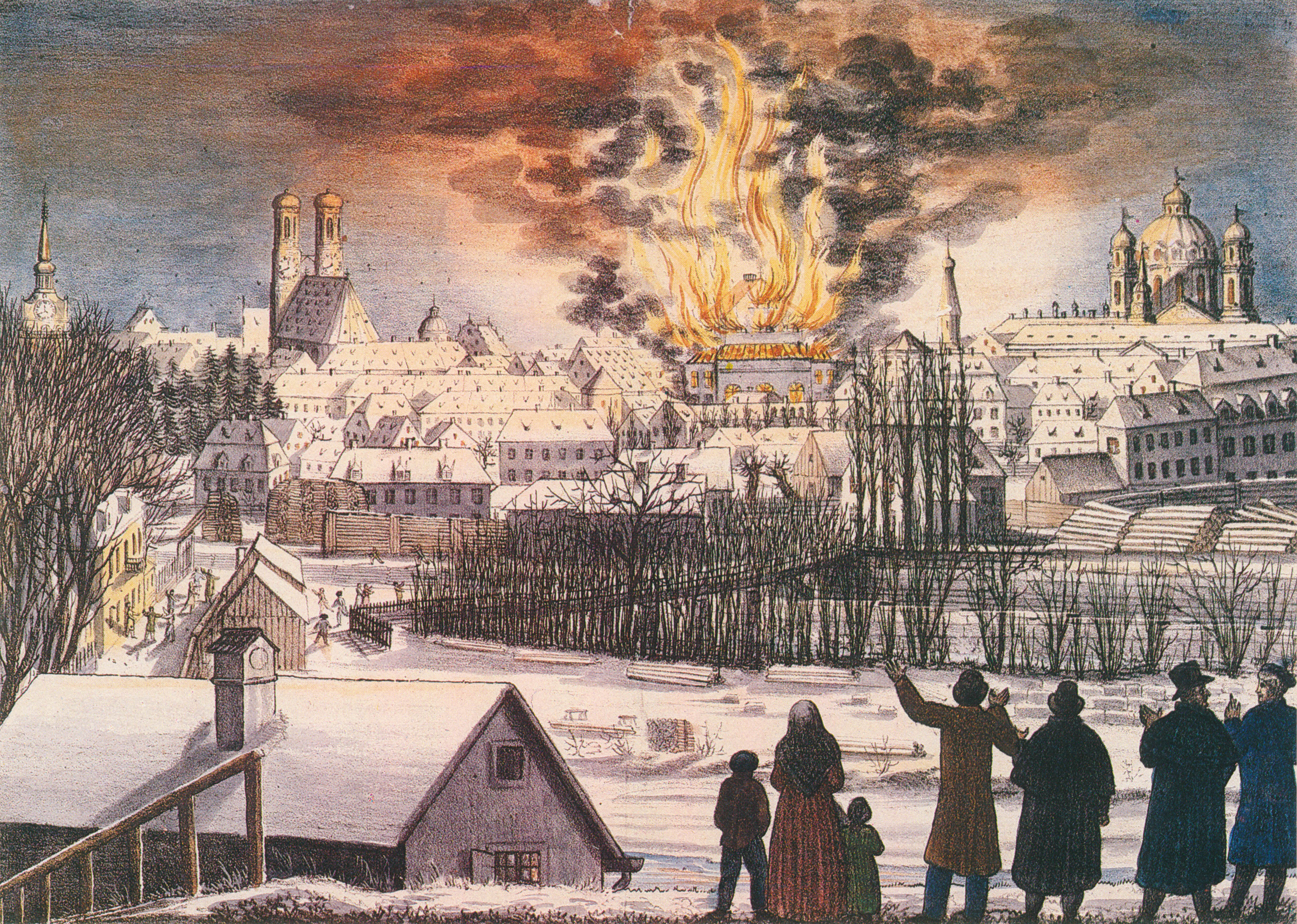 Brand des Hoftheaters