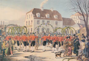 Kraus Gustav – Schäfflertanz beim Gasthaus Zum Stachusgarten