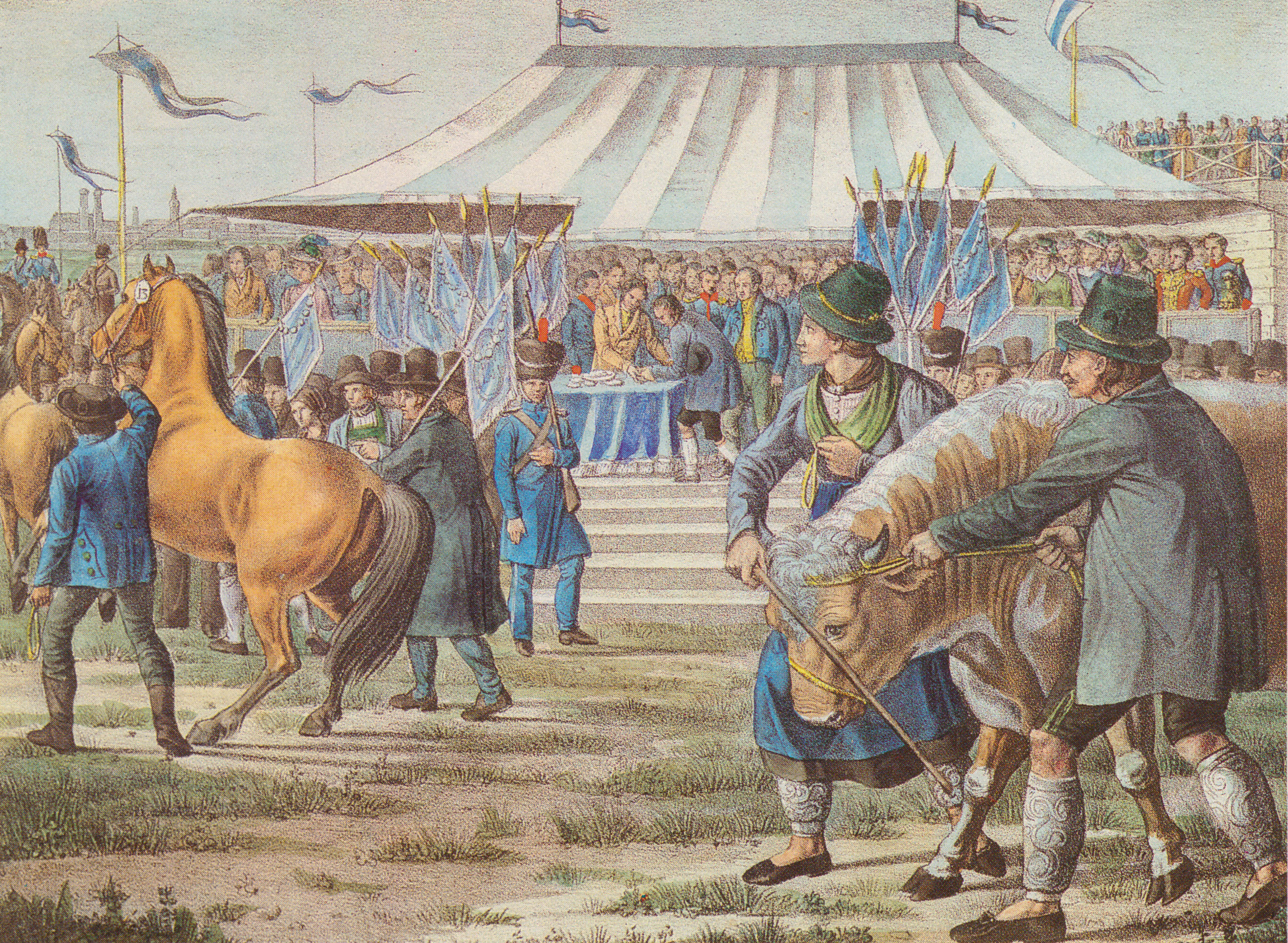 Preisverteilung auf dem Oktoberfest 1824
