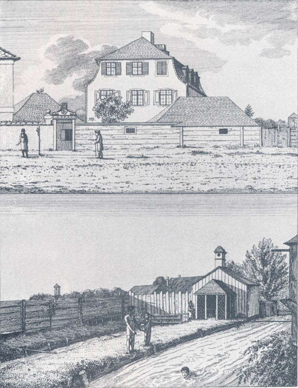 Gesundheitsbad vor der Angertor-Bastion am Westermühlbach