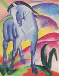 Marc Franz - Blaues Pferd