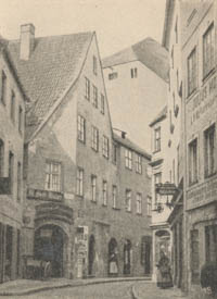  – Abgebrochenes gotisches Haus in der Fürstenfelderstraße 