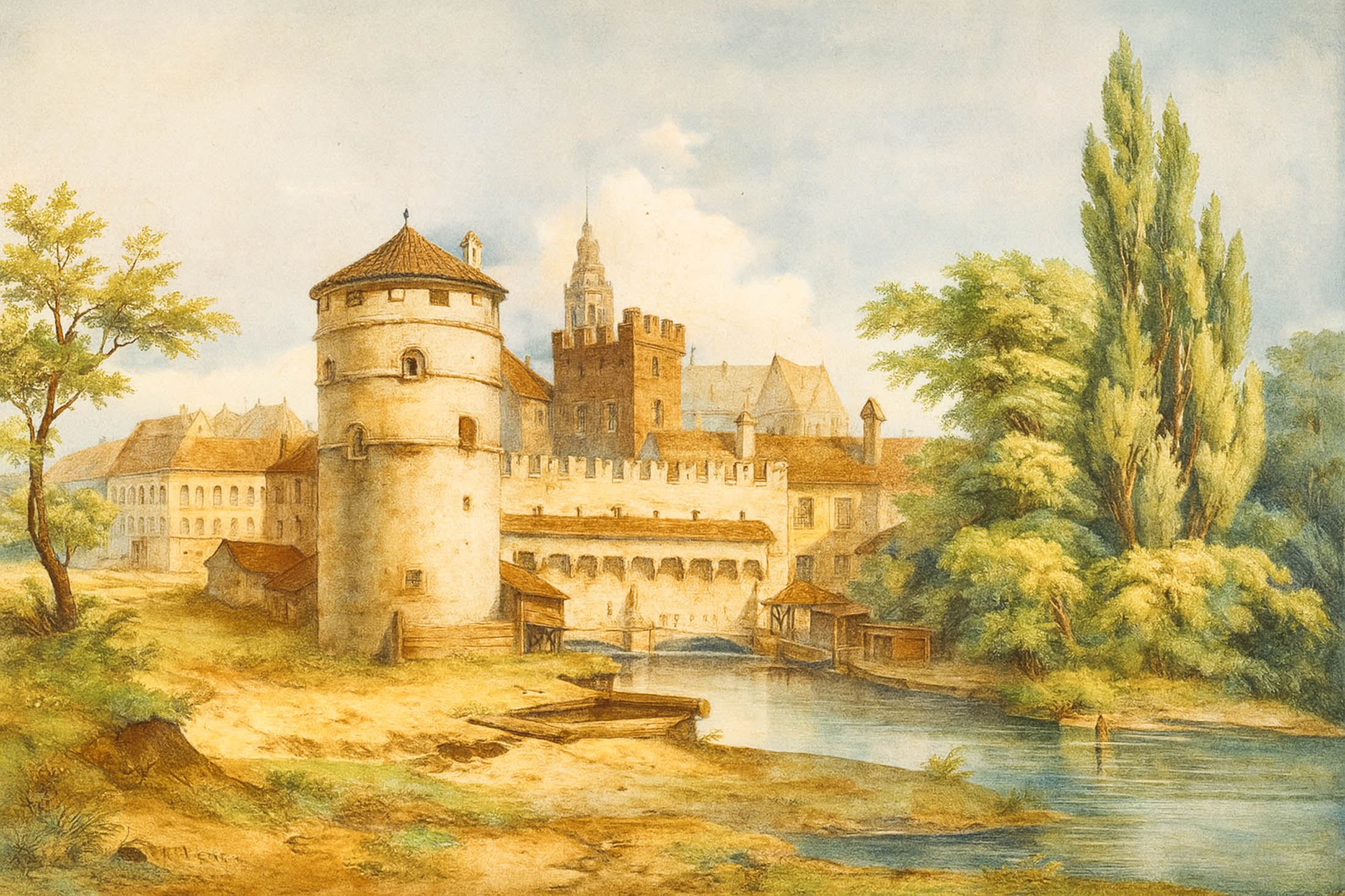 Die alte Stadtmauer am Einlaß