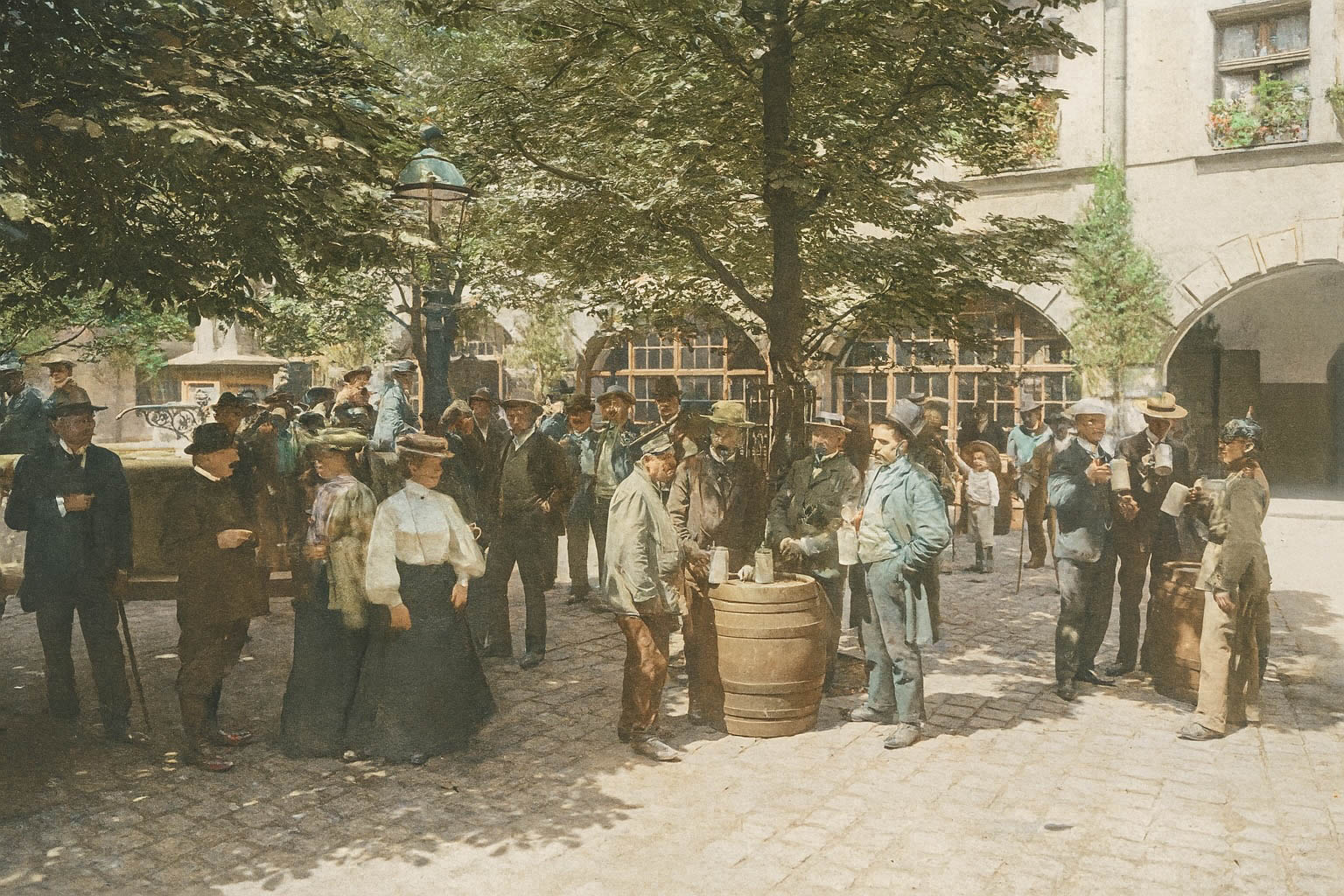 Hofbräuhausgarten um 1910
