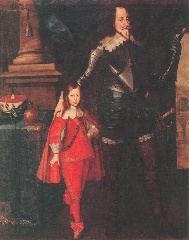 Kurfürst Maximilian I. mit seinem Sohn Ferdinand Maria