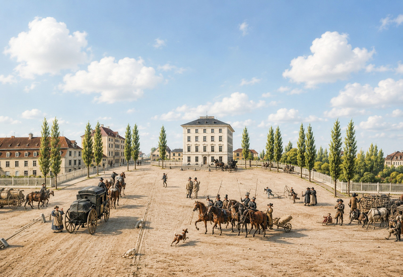 Das Karlstor in München gegen Westen ca. 1810