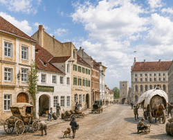 Die Neuhausergasse, 1830