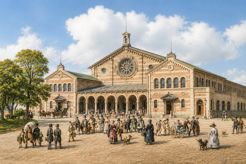 Der Bahnhof zu München. 1847-1849