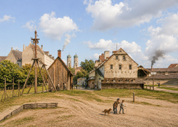 Die Salzstadelkaserne. 1883