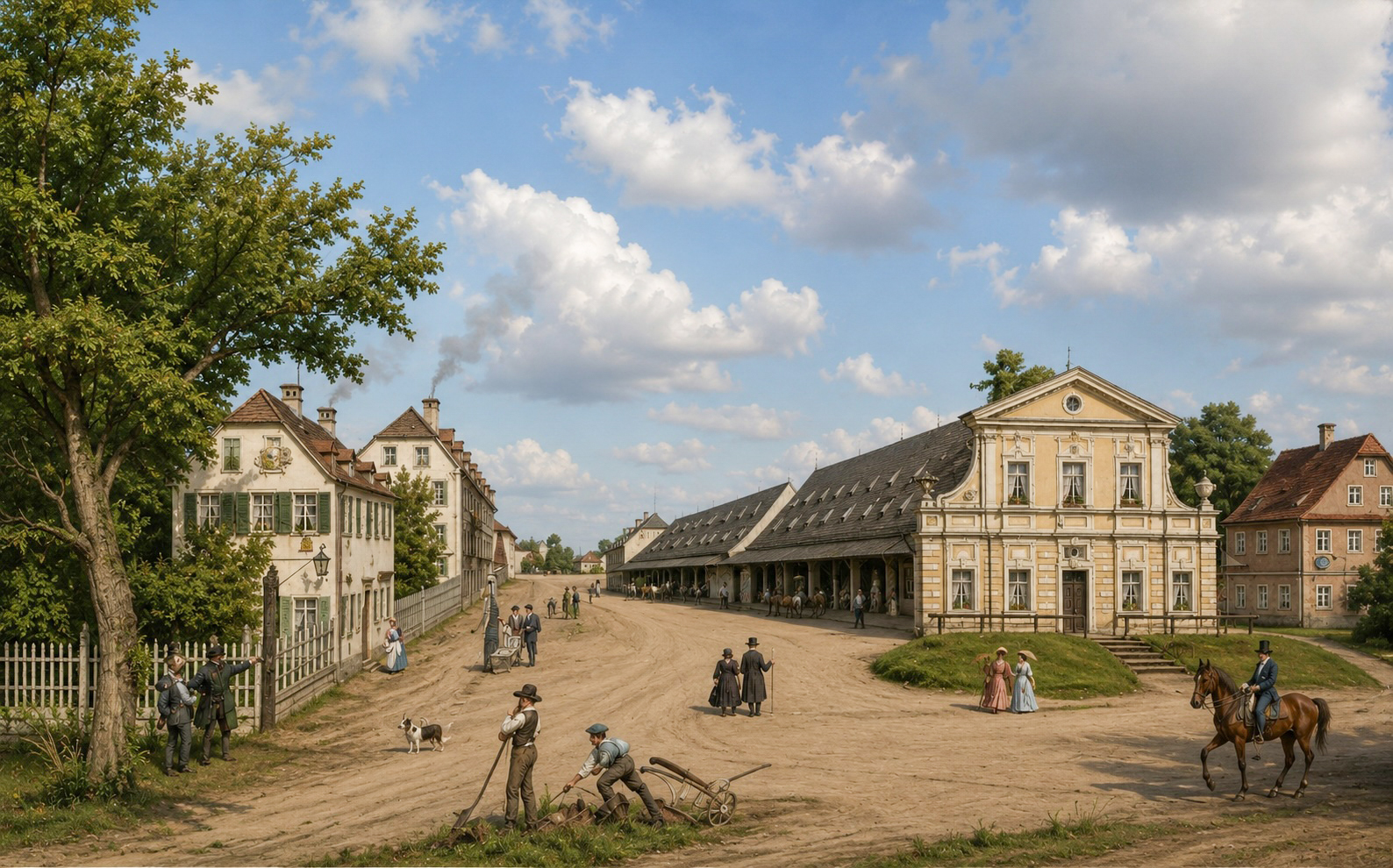 Die Salzstadel an der Arnulfstraße. ca. 1830