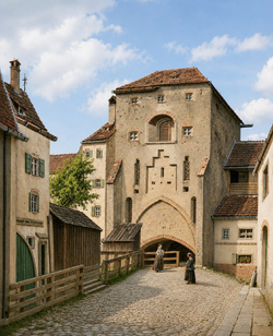 Der Heuturm oberhalb des Angerbaches