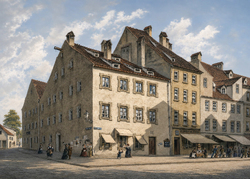 Das Bäckerhaus an der Sendlingergasse links vom Tore