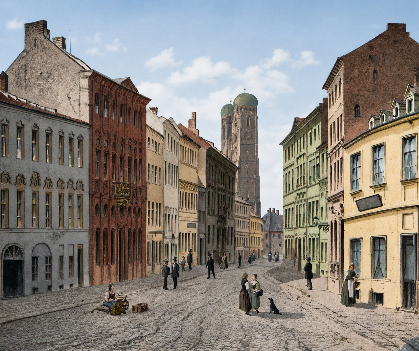 Die Kaufingerstraße. 1825