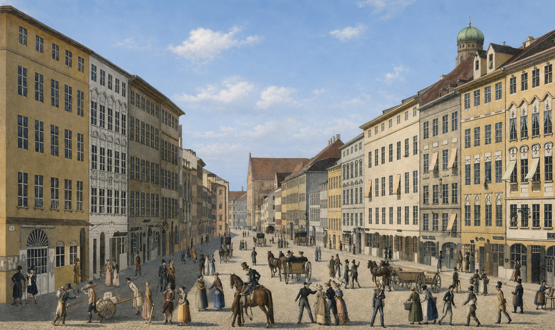 Die Kaufingerstraße. 1825