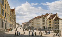 Die Karlstraße, jetzige Neuhauserstraße. 1825