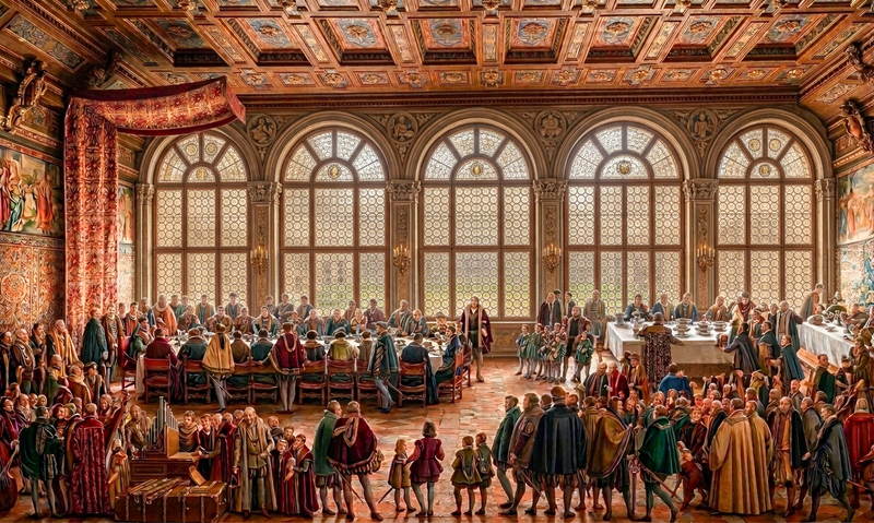 Hochzeitsbankett im St. Georgssaal am 22. Februar 1568