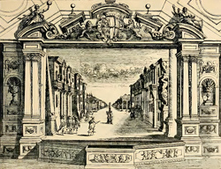 Kerll - Bühnenbild der Oper L'Erinto