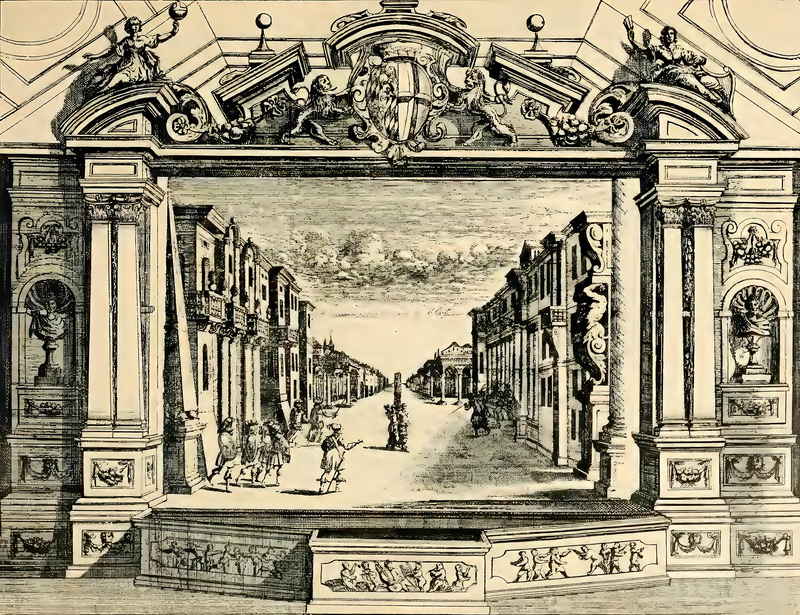 Kerll - Bühnenbild der Oper L'Erinto