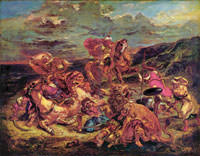 Delacroix Eugène - Löweniagd