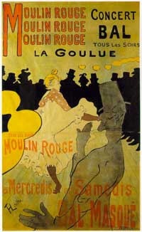 Toulouse-Lautrec Henri  - Moulin Rouge – La Goulue, Lithographie