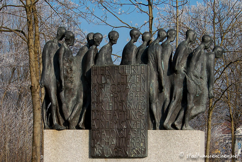 Todesmarsch-Mahnmal – Denkmal/Kunstwerk in München