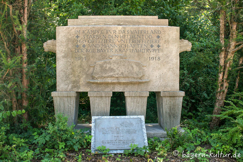 Bayerische Kraftfahrtruppe – Denkmal/Kunstwerk in München