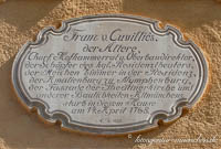 Gedenktafel Franz von Cuvilles der Ältere – Foto aus München