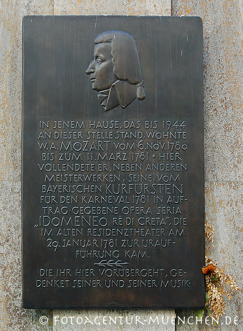 Wolfgang Amadeus Mozart – Denkmal/Kunstwerk in München