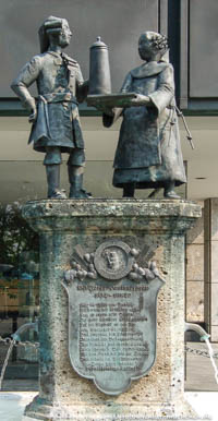 Paulaner-Brunnen – Foto aus München