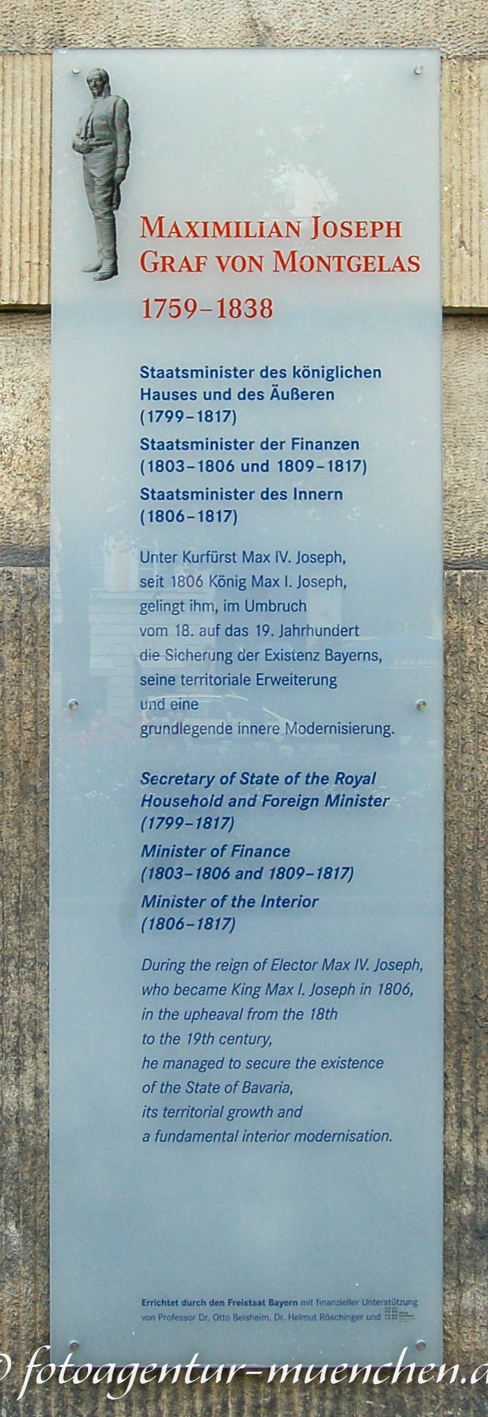 Gedenktafel - Maximilian von Montgelas