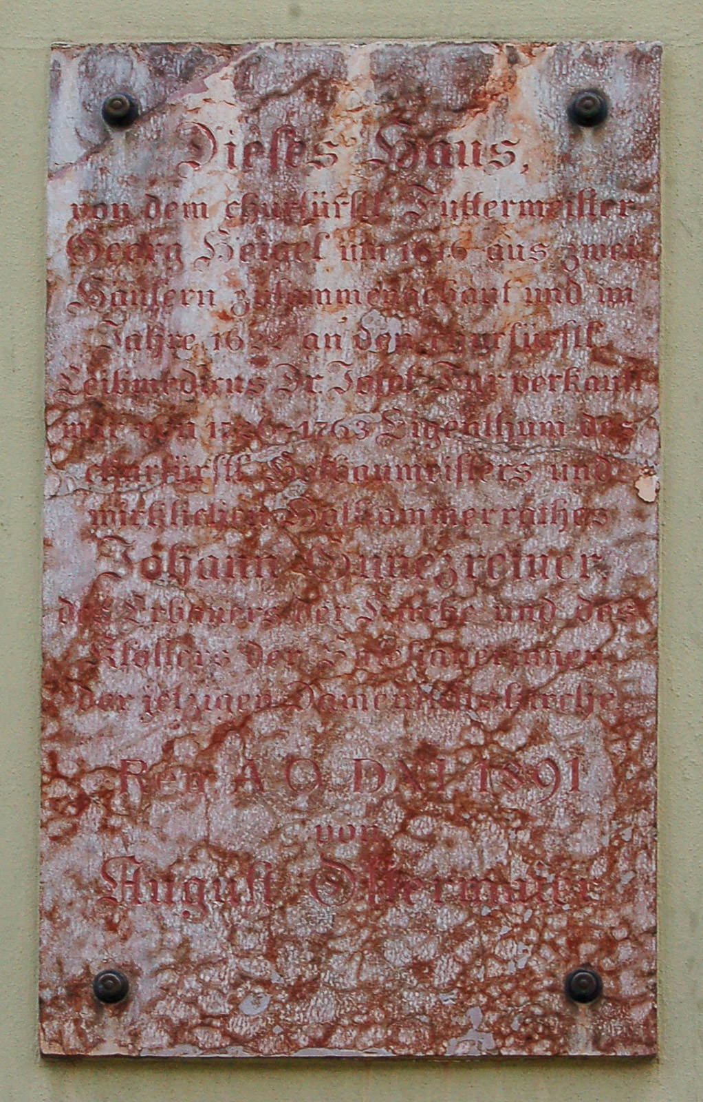 Gedenktafel - Gunezrainer