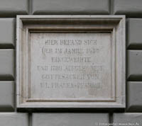 Gedenktafel - Gottesacker Frauenkirche – Foto aus München