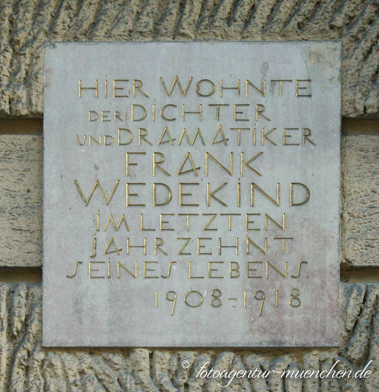 Franz Wedekind – Denkmal/Kunstwerk in München