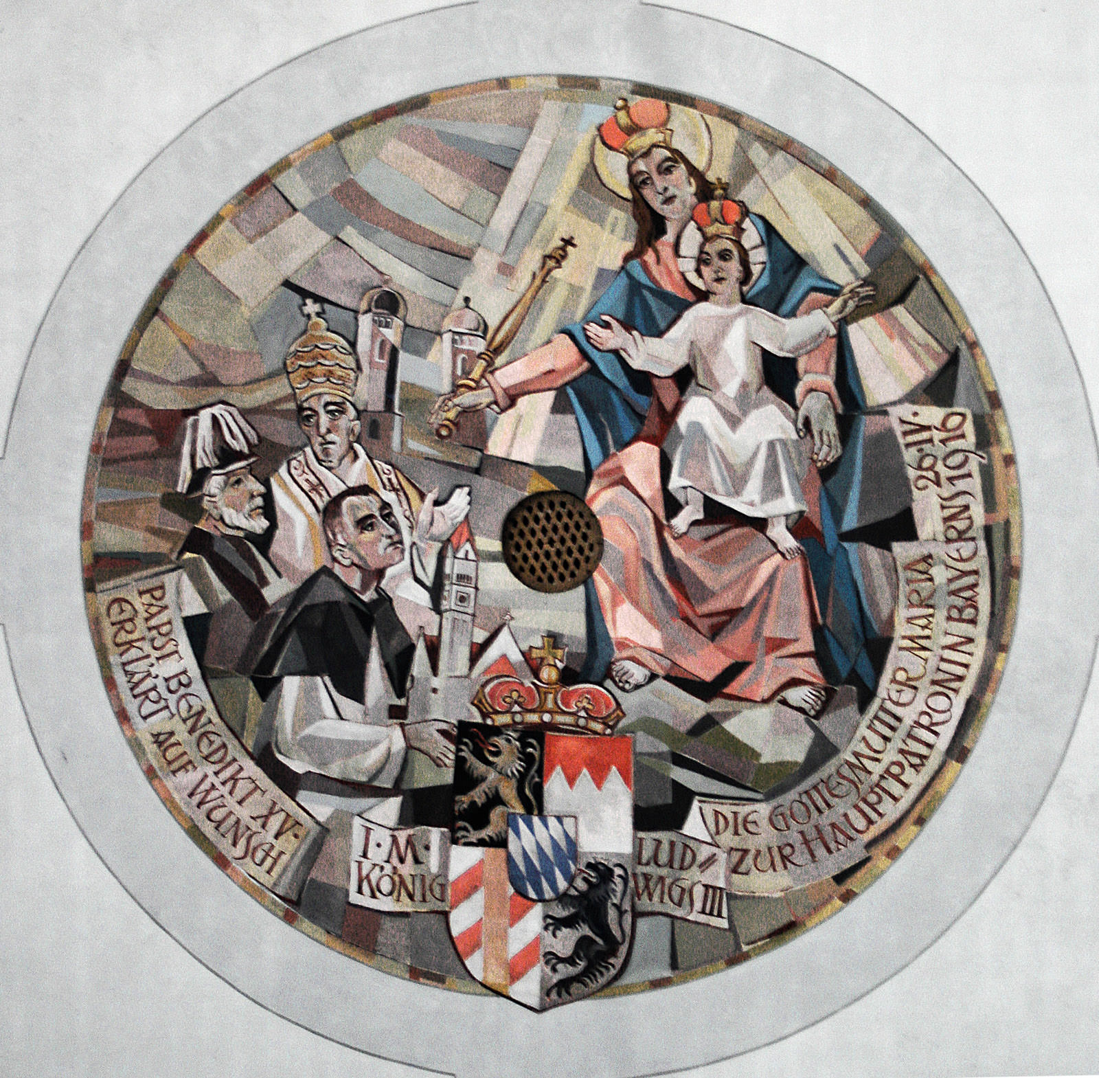 Rundbild zur Erinnerung an die Konsekration der Kirche