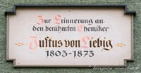 Gedenktafel - Justus von Liebig – Foto aus München