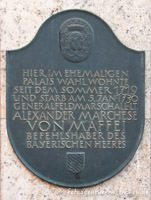 Gedenktafel – Foto aus München