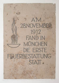 Gerhard Willhalm – Gedenktafel - Feuerbestattung