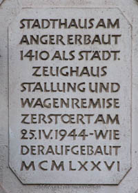 Gedenktafel - Stadthaus – Foto aus München