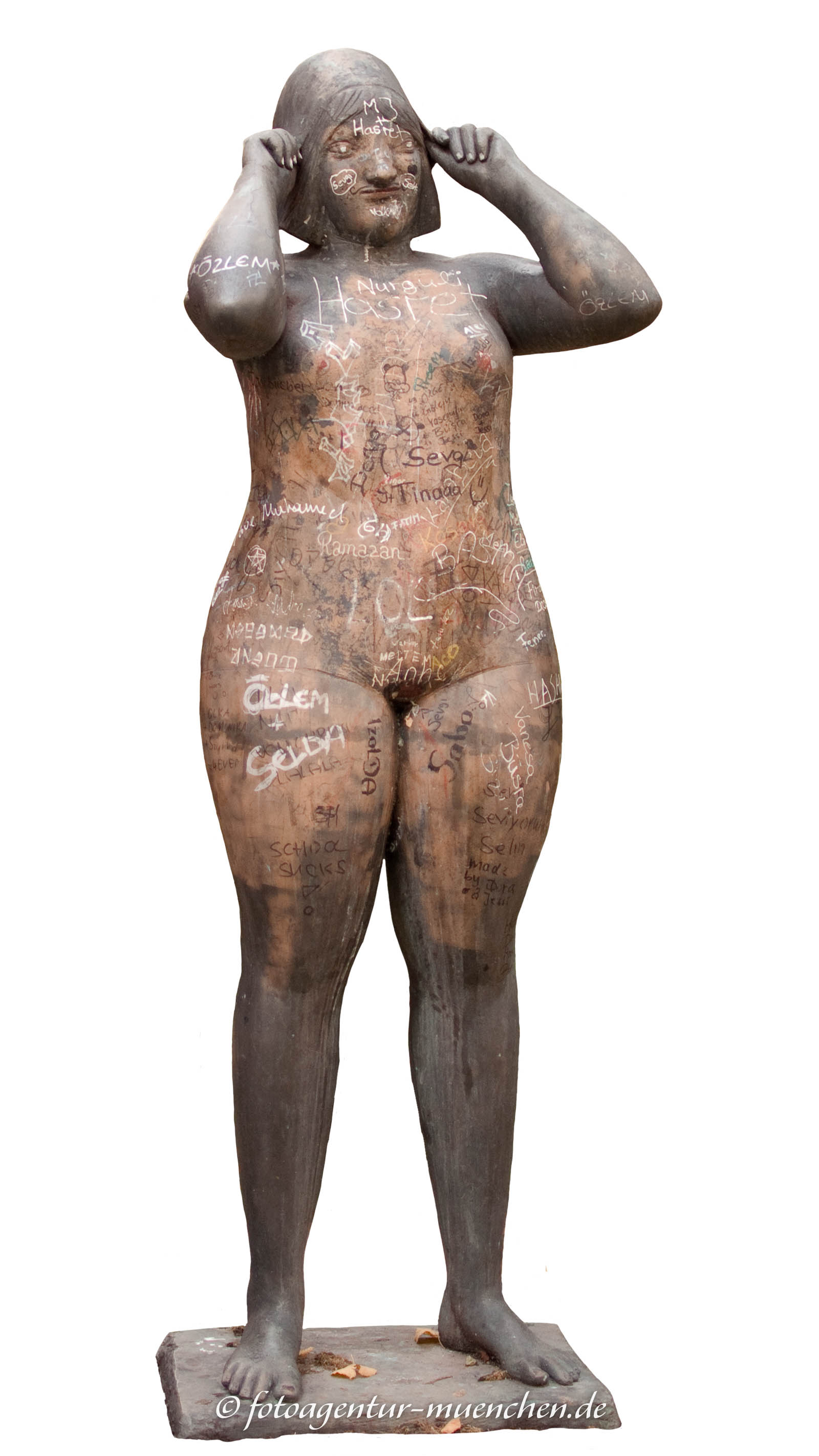 Schwimmerin mit Badehaube