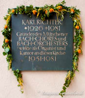 Gedenktafel - Karl Richter – Foto aus München