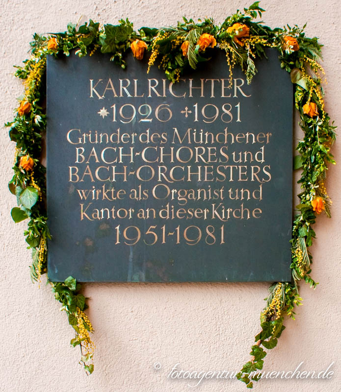 Gedenktafel - Karl Richter