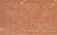 Gedenktafel für die letzten Opfer des Nationalsozialismus – Foto aus München