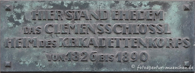 Gedenktafel - Clemensschlössl – Denkmal/Kunstwerk in München