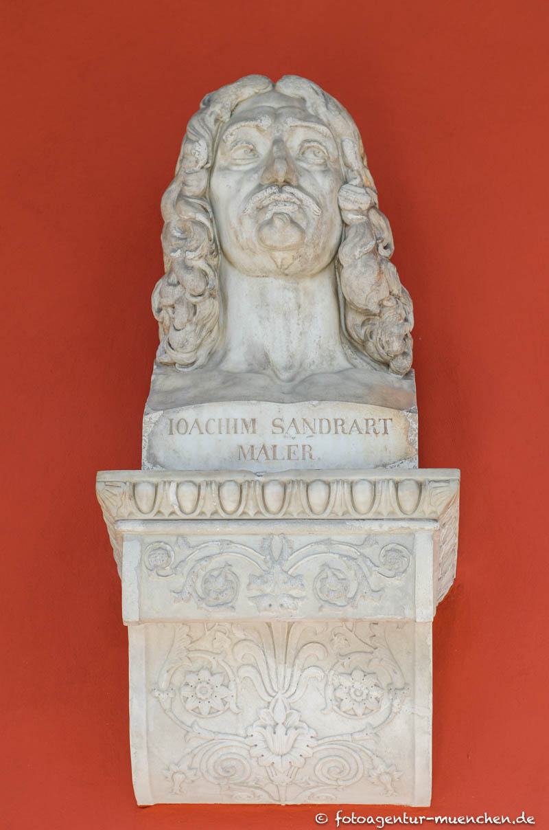 Joachim Sandrart – Denkmal/Kunstwerk in München