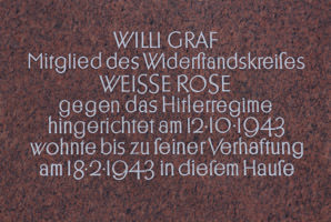 Gerhard Willhalm – Gedenktafel für Graf Willi