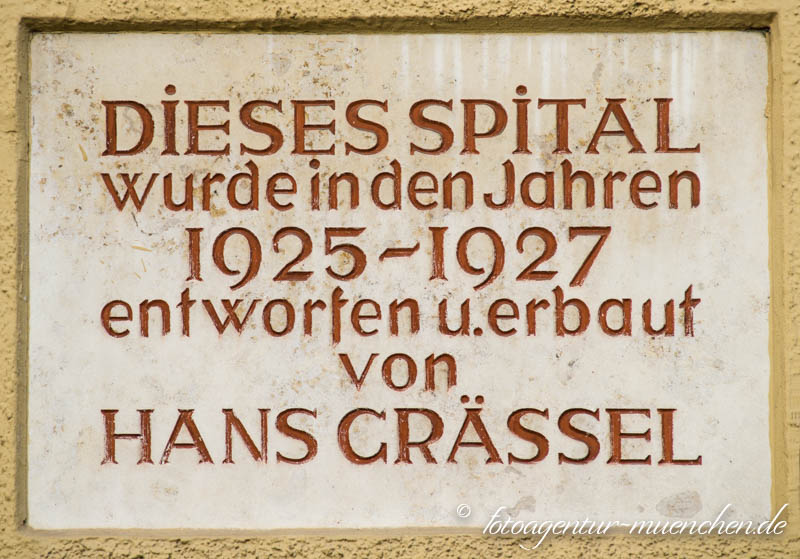 Gedenktafel - Hans Grässel im Münchenstift – Denkmal/Kunstwerk in München