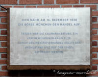 Gerhard Willhalm – Gedenktafel - Börse