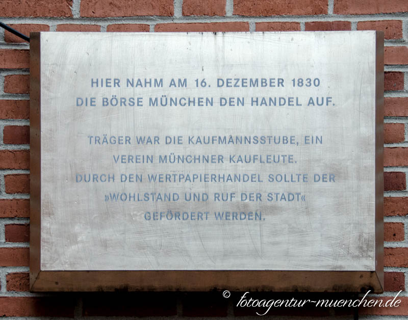 Gedenktafel - Börse