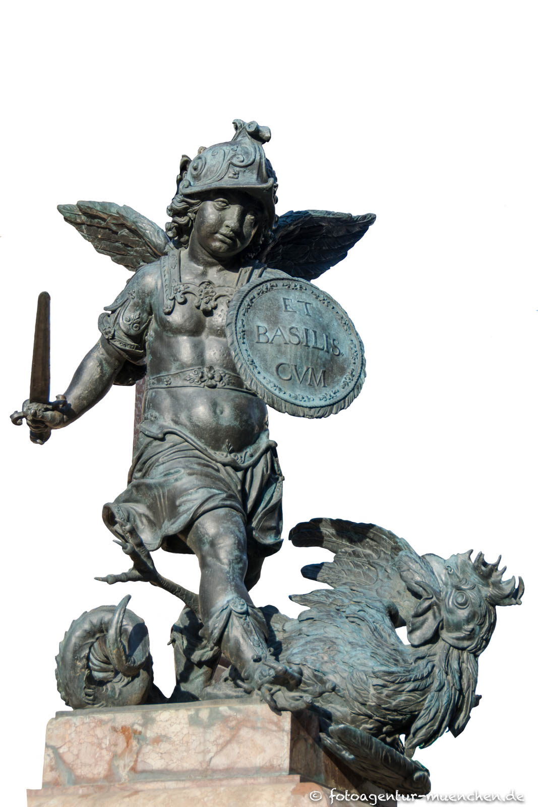 Mariensäule - Putti mit Baselisk