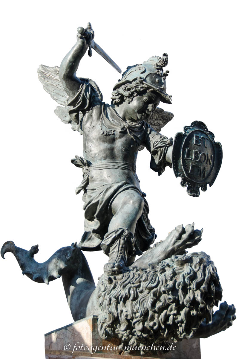 Mariensäule - Putti mit Löwe – Denkmal/Kunstwerk in München